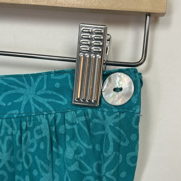 Carole Little Vintage Floral Skirt Set Size 8 Blue Turquoise Blazer - Picture 3 of 8